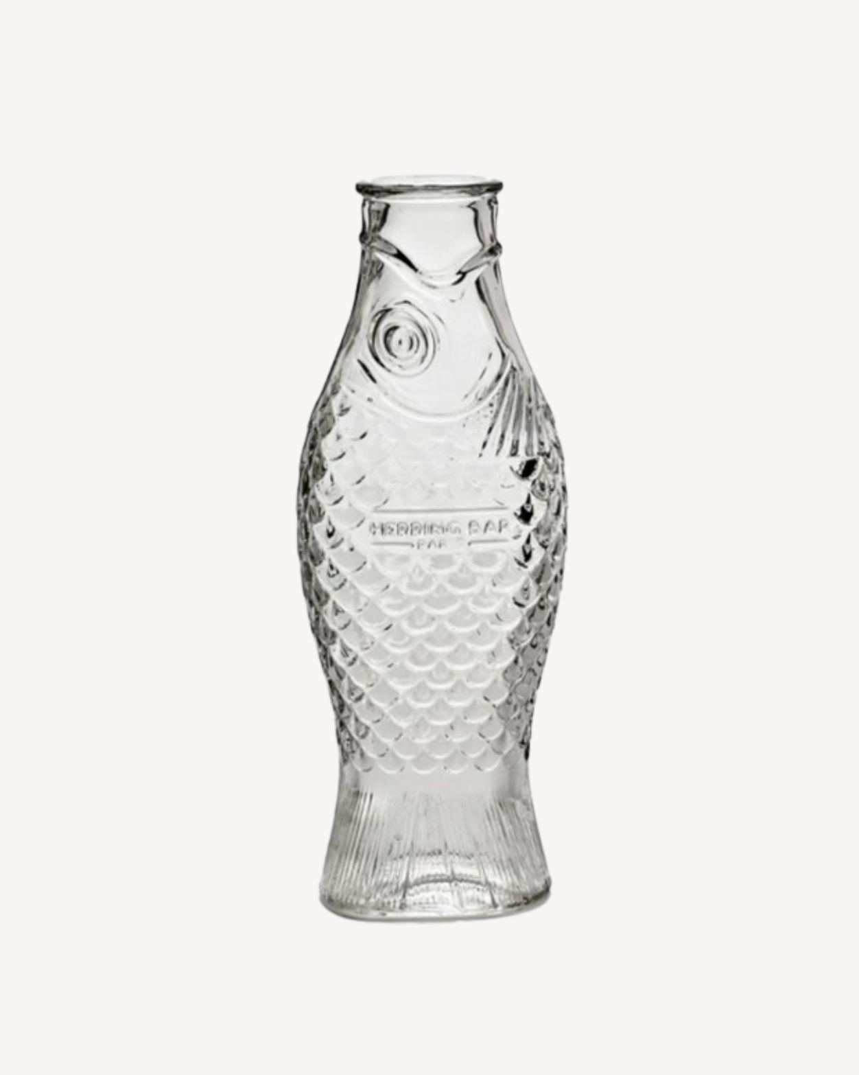 Carafe poisson transparente