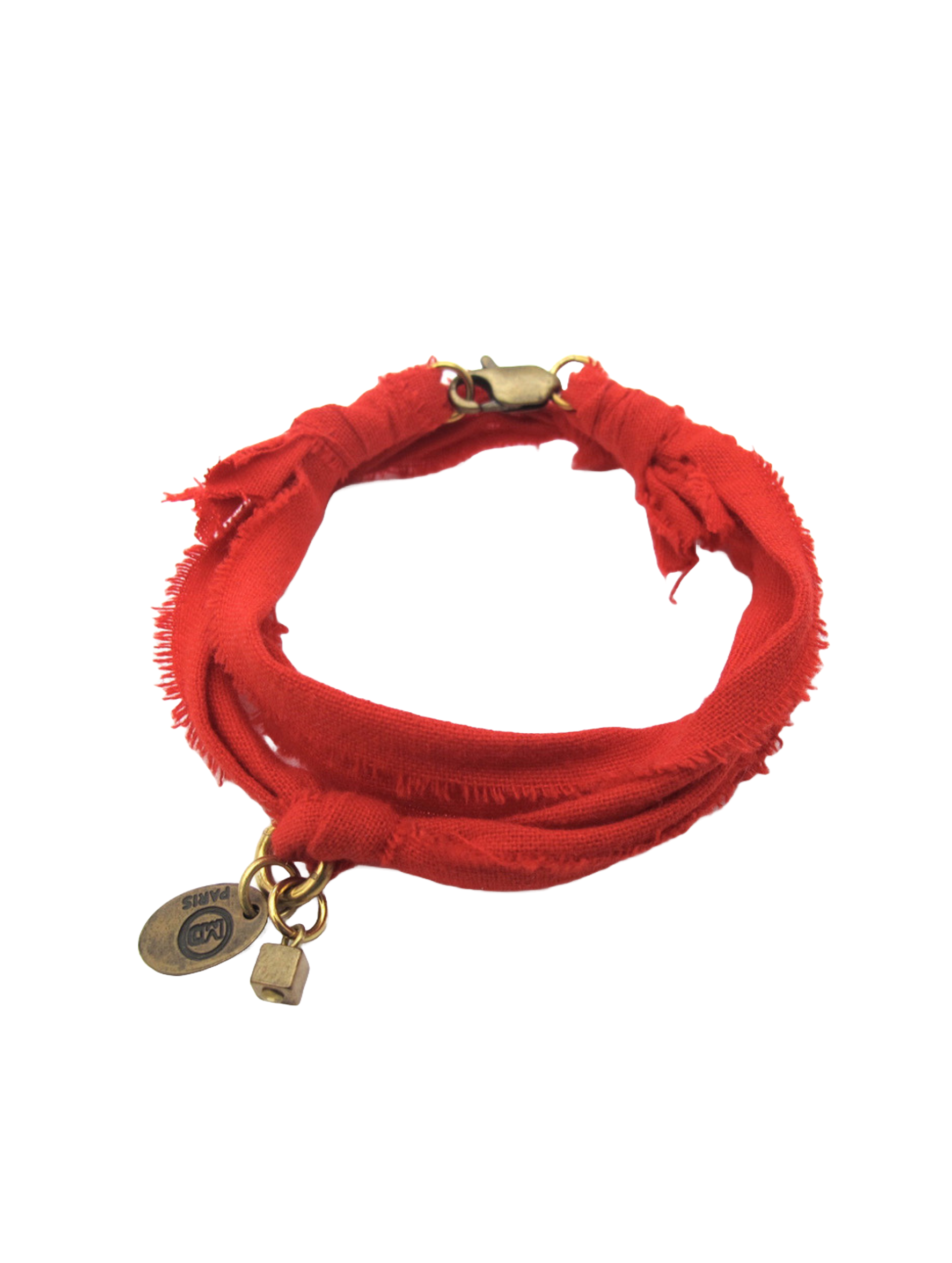 Bracelet Mixte Doudou Rouge Marie Depaire - Bijoux femme créateurs Concept Store La Rochelle